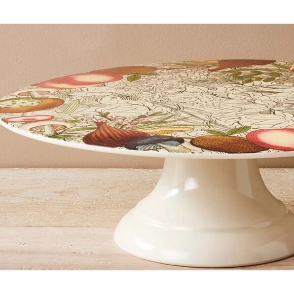 John Derian for Target Tossed Fruit Melamine Cake Pie Stand Fall - Picture 1 of 8